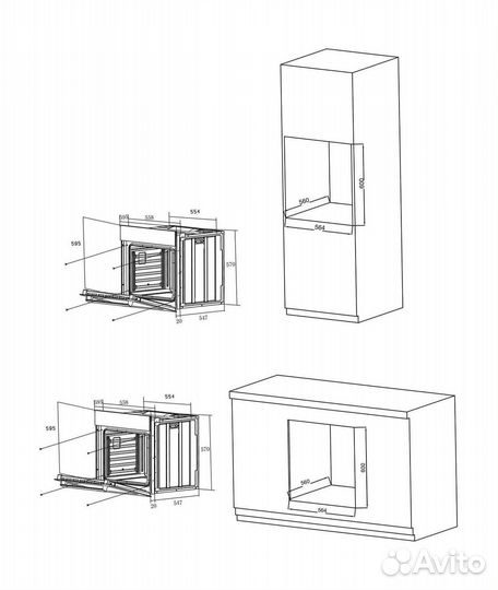 Электрический духовой шкаф новая