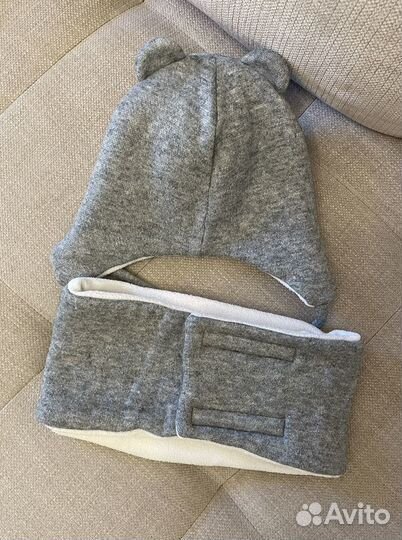 Зимняя шапка и снуд на флисе