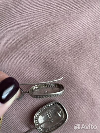 Серьги серебро