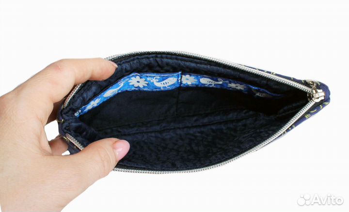 Косметичка женская маленькая дорожная на молнии