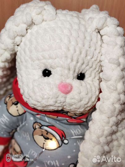 Плюшевый заяц ручной работы