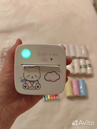 Портативный беспроводной мини принтер детский