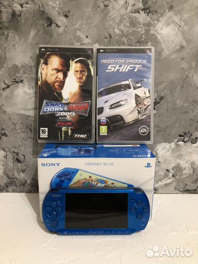 Sony PSP 3008 Vibrant Blue 16gb (прошита )