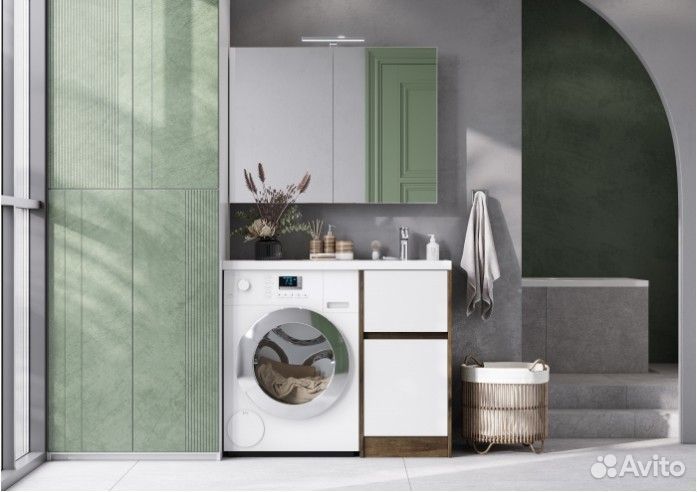 Зеркальный шкаф Акватон Лондри 100