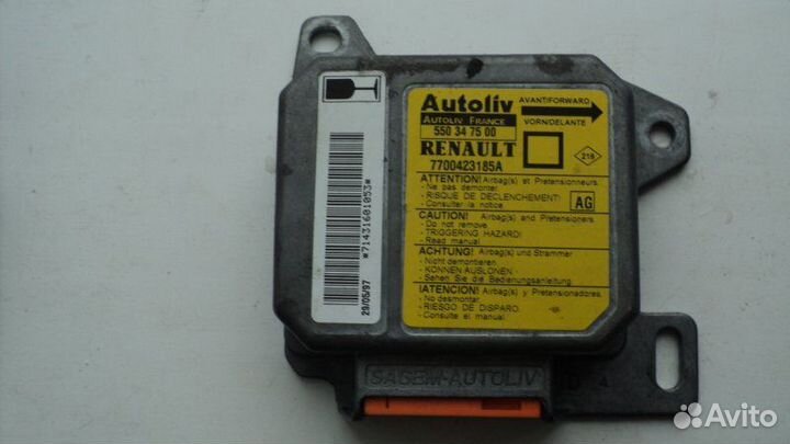 Эбу подушки безопасности Renault Megane 1.6 1998