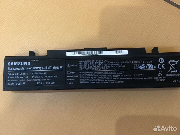 Аккумулятор для ноутбука samsung aa pb9nc6w
