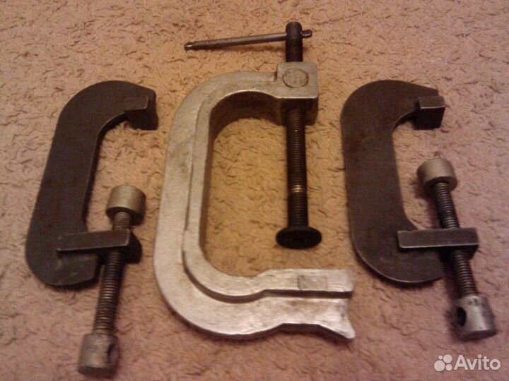 Три усиленные струбцины из эпохи СССР