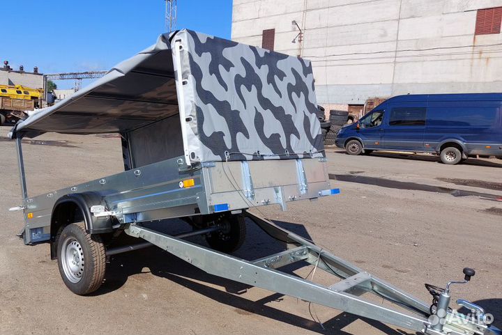 Прицеп оцинкованный 2.7х1.4 с тентом 1000 мм