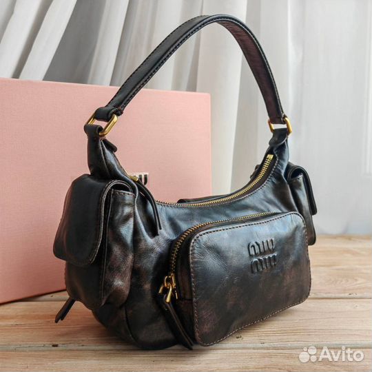 Сумка miu miu nappa leather pocket bag