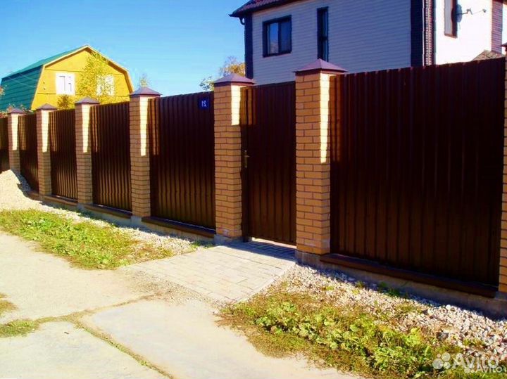 Забор из профнастила