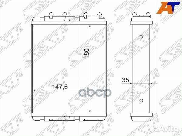 Радиатор отопителя салона nissan atlas F23 92-0