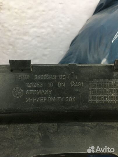 Накладка на задний бампер BMW X3