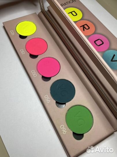 Палетка теней nyx, provg, kryolan, shiseido