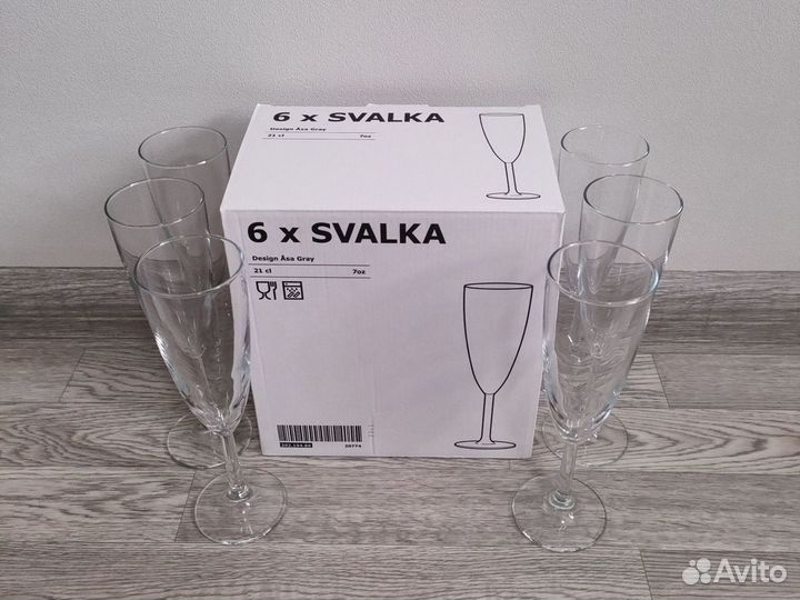 Бокалы для шампанского икеа IKEA svalka свальк