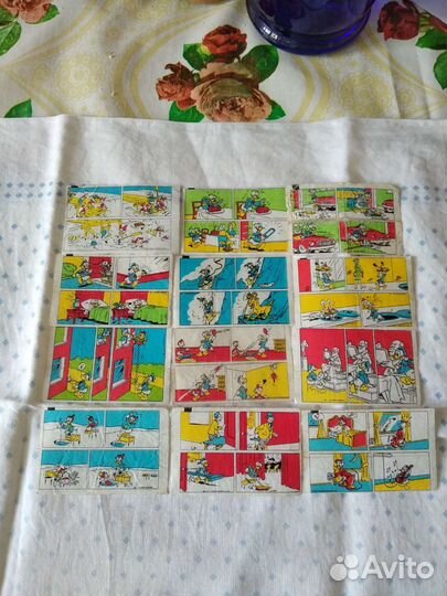 Вкладыши от жвачек