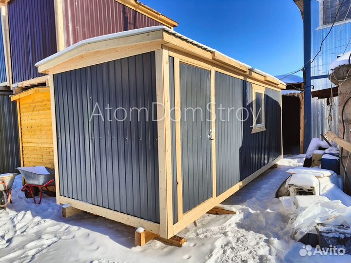 Бытовка деревянная утепленная с электрикой
