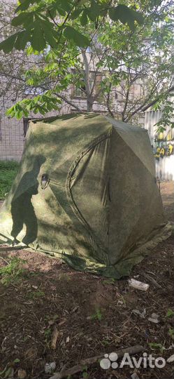 Палатка стэк куб 3 камуфляж (трехслойная