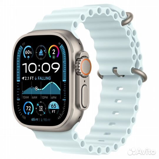 Apple Watch Ultra 2 49mm Titanium Ice Blue Ocean