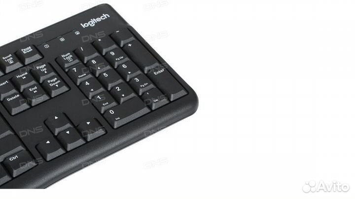 Клавиатура Logitech K120, мышка В100, коврик Hama
