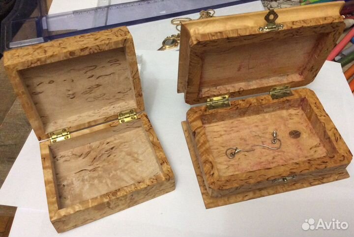 Шкатулка из карельской березы