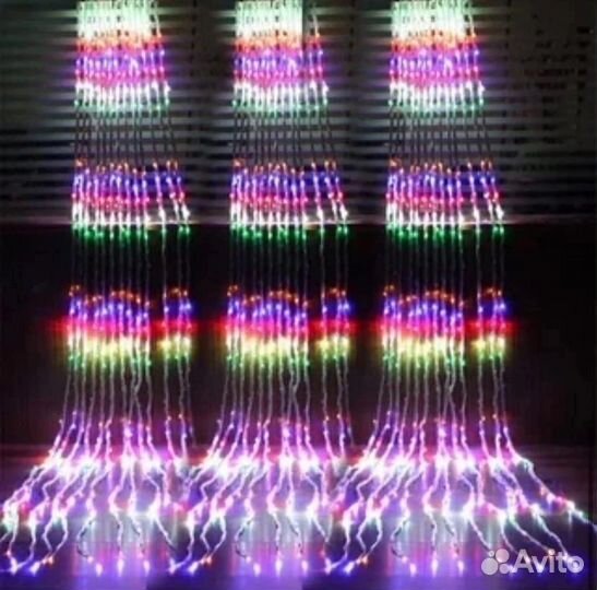 Гирлянда штора водопад 3*3