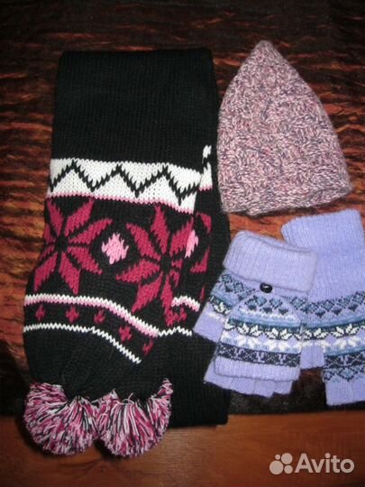Шарфы, варежки, шапки в хорошем состоянии