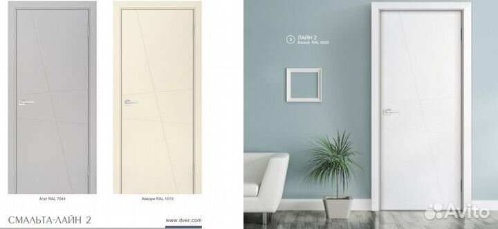 Двери межкомнатные эмаль