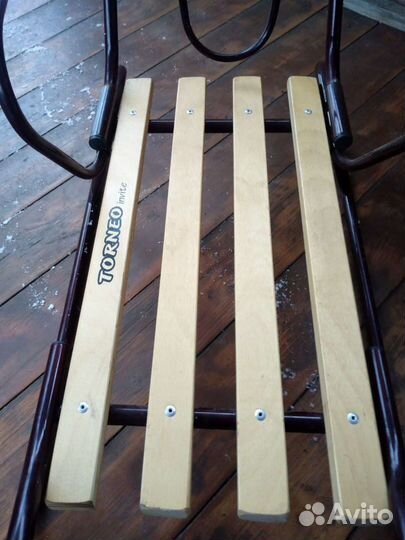 Санки torneo с сидушкой детские