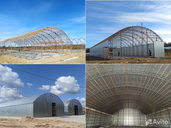 Ангар каркасный