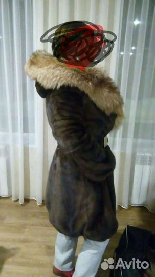 Шуба норковая с капюшоном 46 -48
