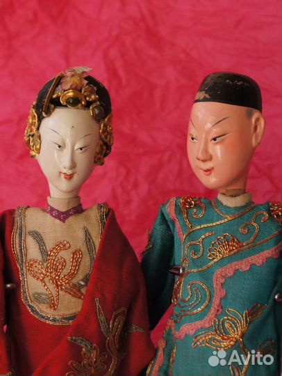 Антикварные куклы Китайской Императорской оперы