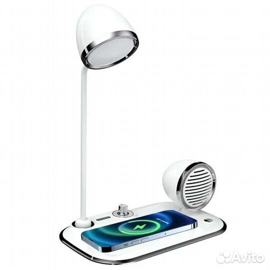 Беспроводная зарядка с Bluetooth колонкой