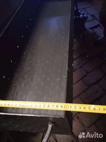 Мангал длинный из железа 4 мм с печью под казан