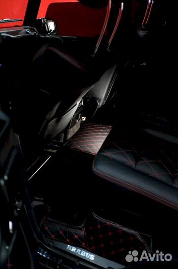 3Д коврики из экокожи Mercedes