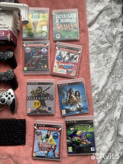 Sony PS3 super slim 500 gb, автомат, ps move 2 шт