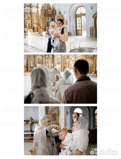 Фотосъёмка/видеосъёмка крещения