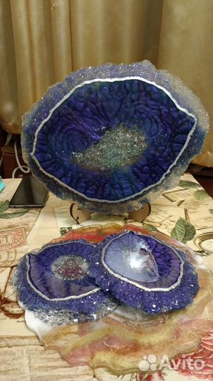 Поднос из эпоксидной смолы