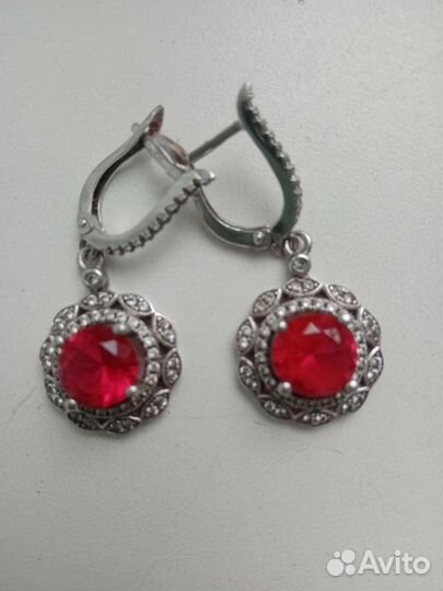 Серьги серебро