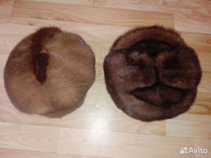 Шапки из натурального меха норки