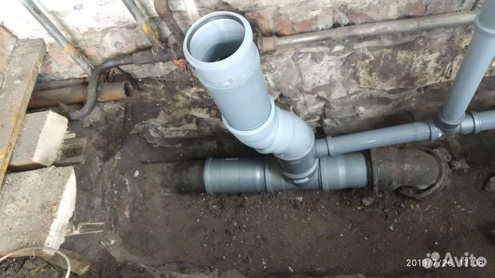 Наружный водопровод и канализация врезка в трубу