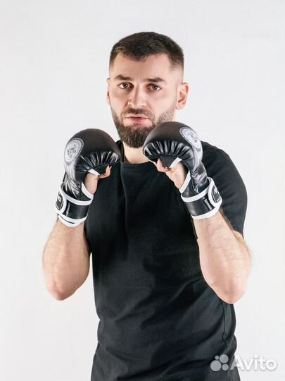 Перчатки для мма Reyvel Панкратион (черные) (M)
