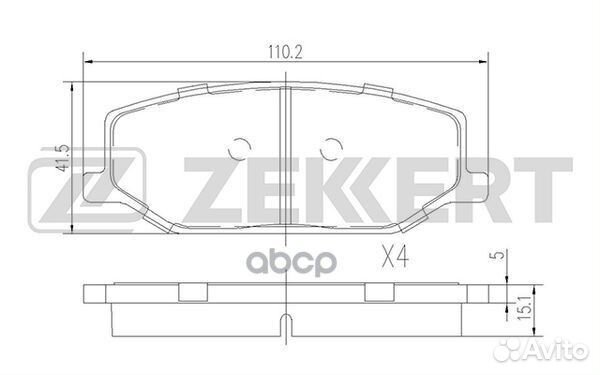 Колодки торм. диск. передн. Suzuki Jimny (SN) 9