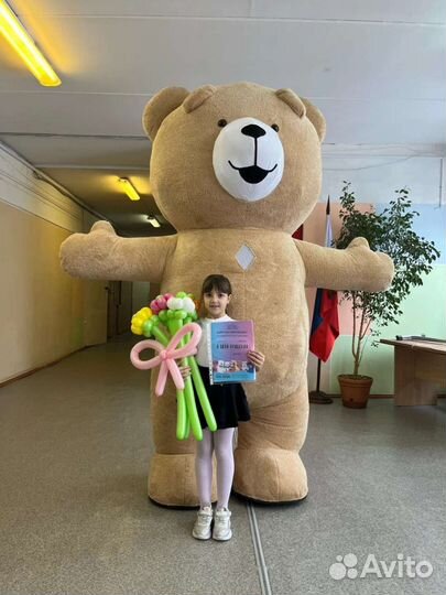 Поздравление от мишки Тедди и Чебурашки