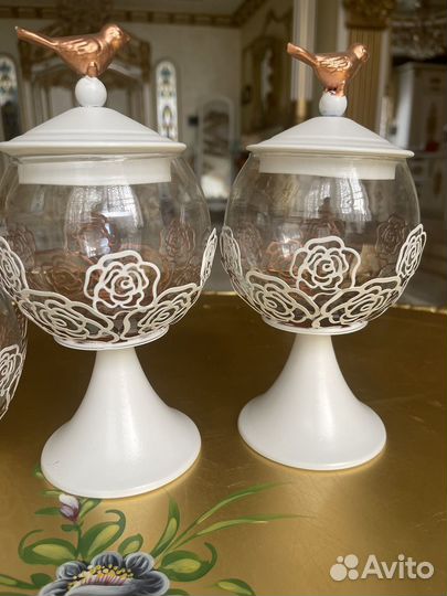 Банки для сыпучих продуктов стекло