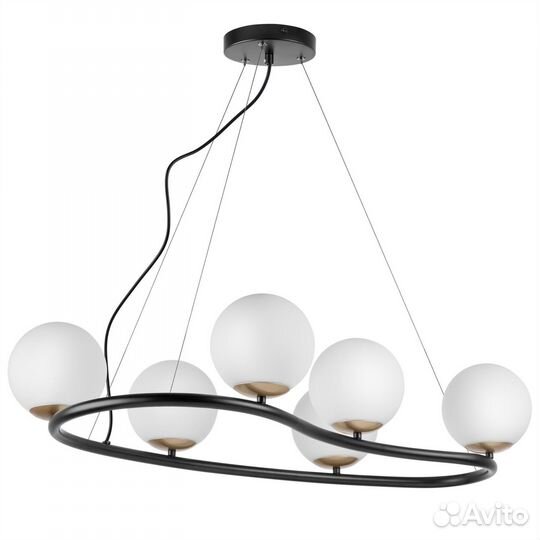 Люстра подвесная металл и стекло в спальню