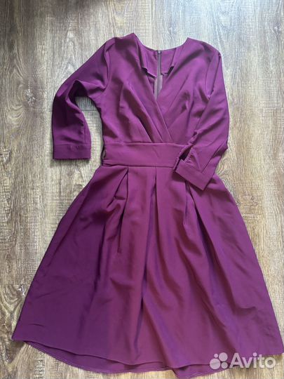 Платье марсала 44