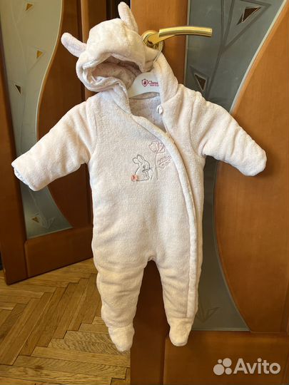 Велюровый комбинезон для девочки Mothercare, 68-74