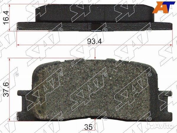 Колодки тормозные задние toyota camry japan