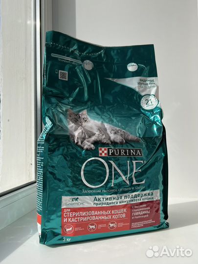 Сухой корм Purina ONE для стерилизованных 3 кг