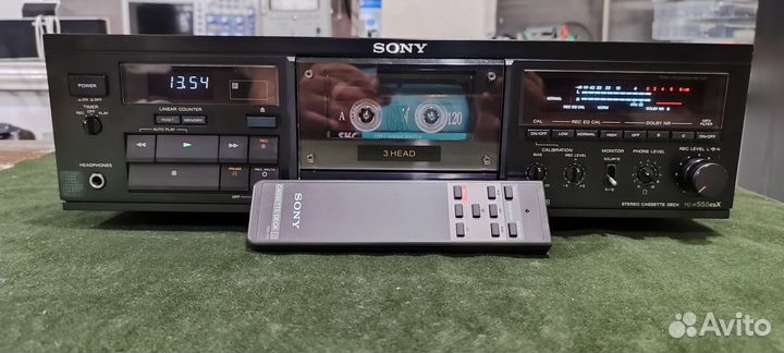 Дека кассетная Sony tc-k555esx+ пульт